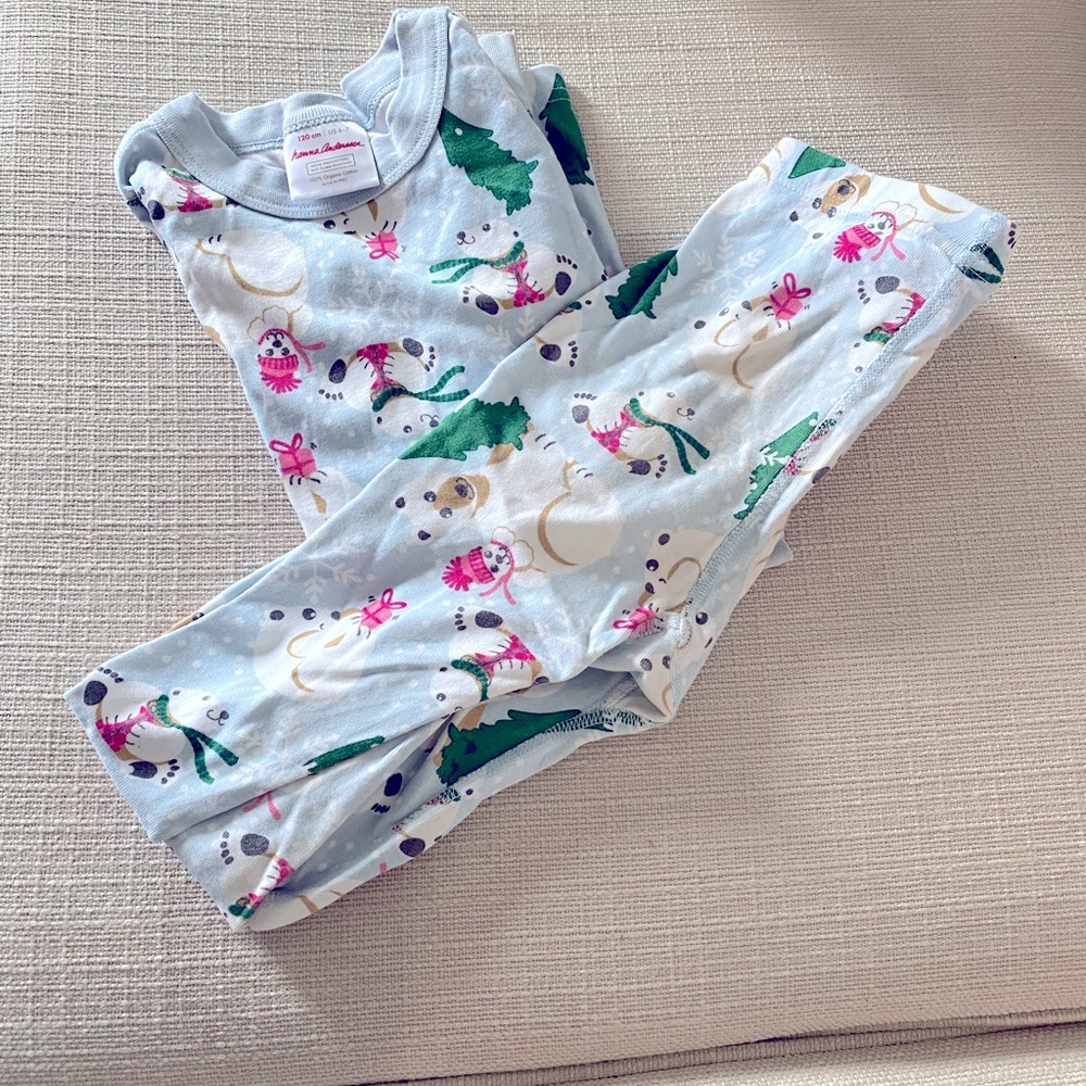 Hanna Anderson Holiday PJ’s sz. 6-7